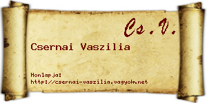 Csernai Vaszilia névjegykártya